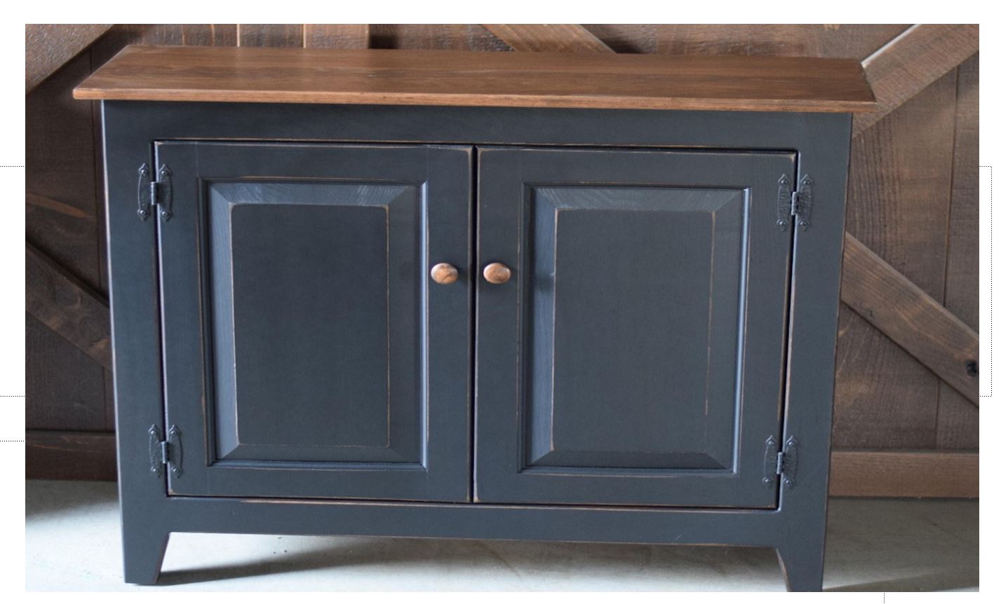 CUSTOM SIZE 2 DOOR HALL CABINET Primitive Amish HANDECRAFTED 42X13X32
