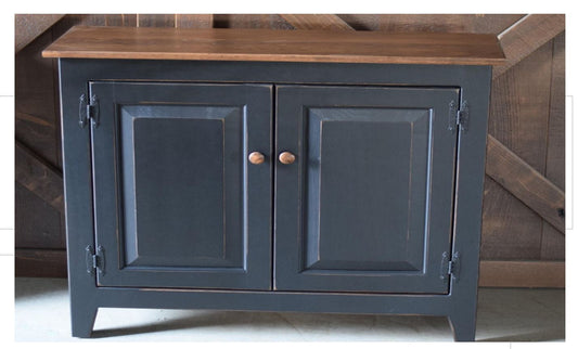 CUSTOM SIZE 2 DOOR HALL CABINET Primitive Amish HANDECRAFTED 42X13X32