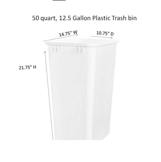 CUSTOM ORDER extra double trash bin cabinet with double pantry design