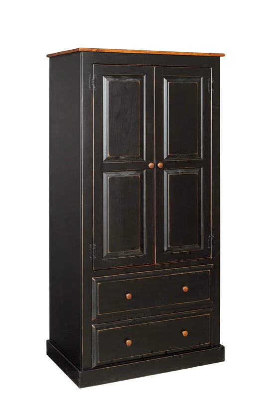 Amish wardrobe cabinet