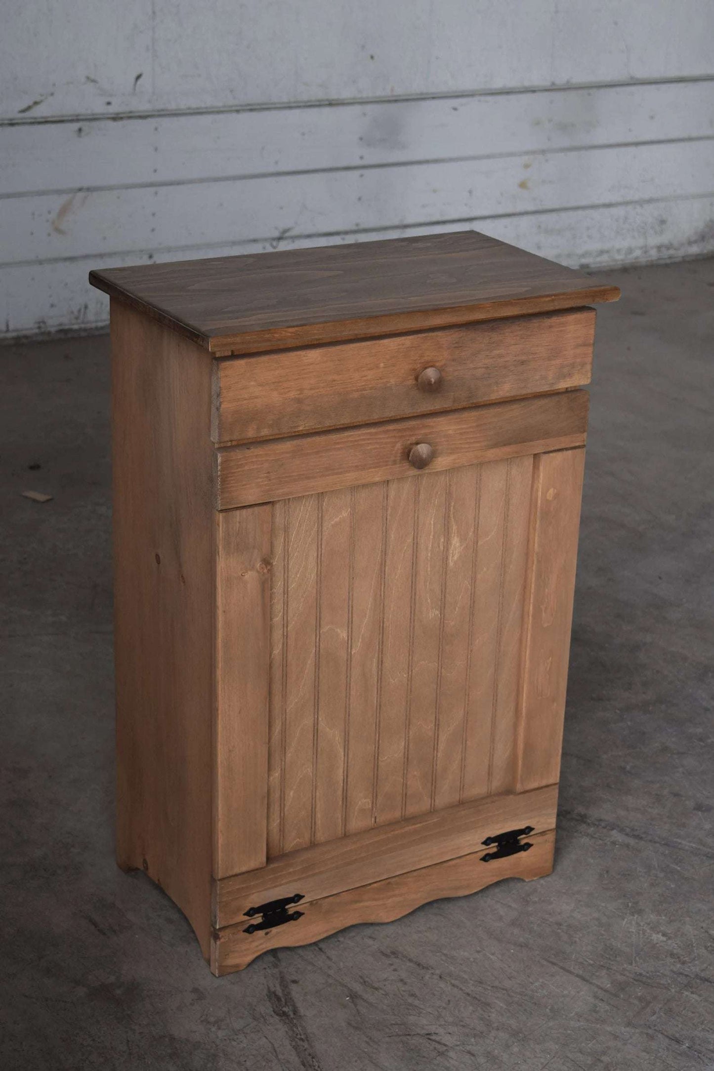 all modern walnut standard door wooden trash bin