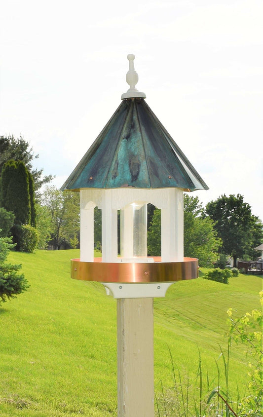 amish bird feeder round