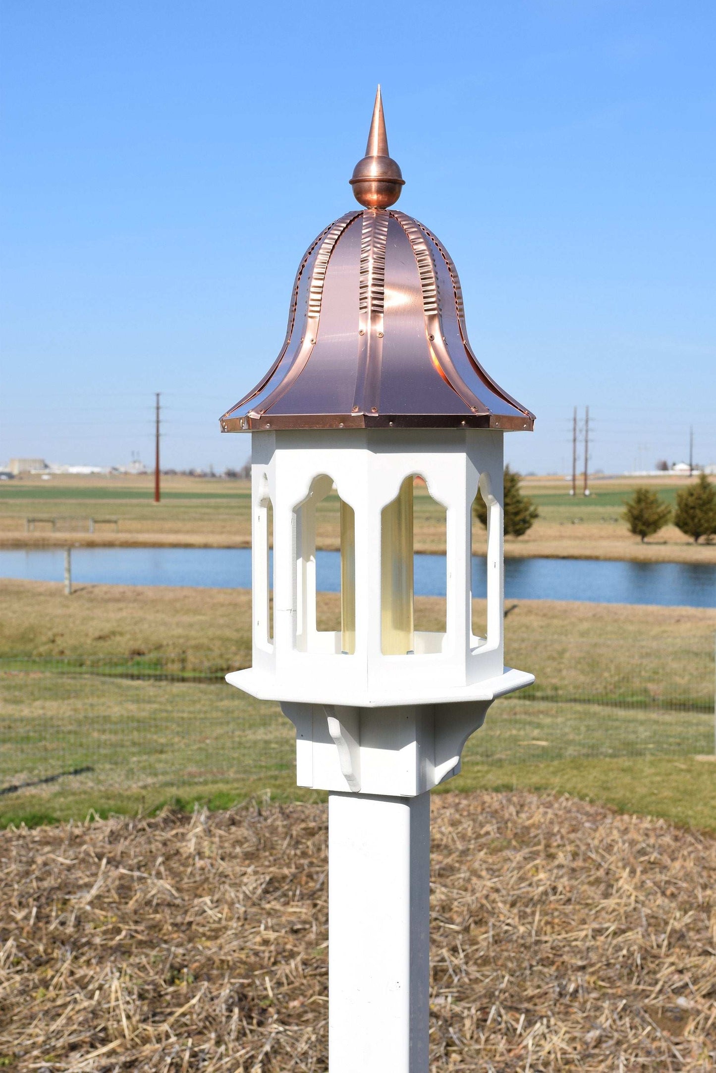 castle bird feeder amish