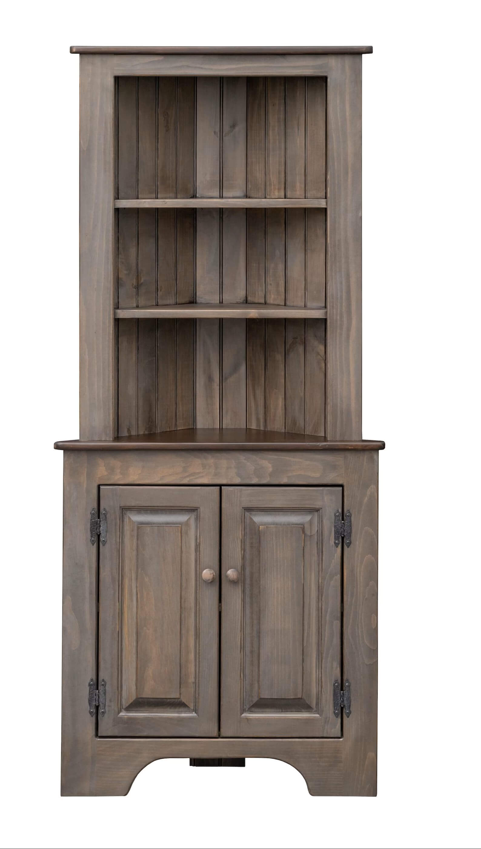 Amish corner cupboard