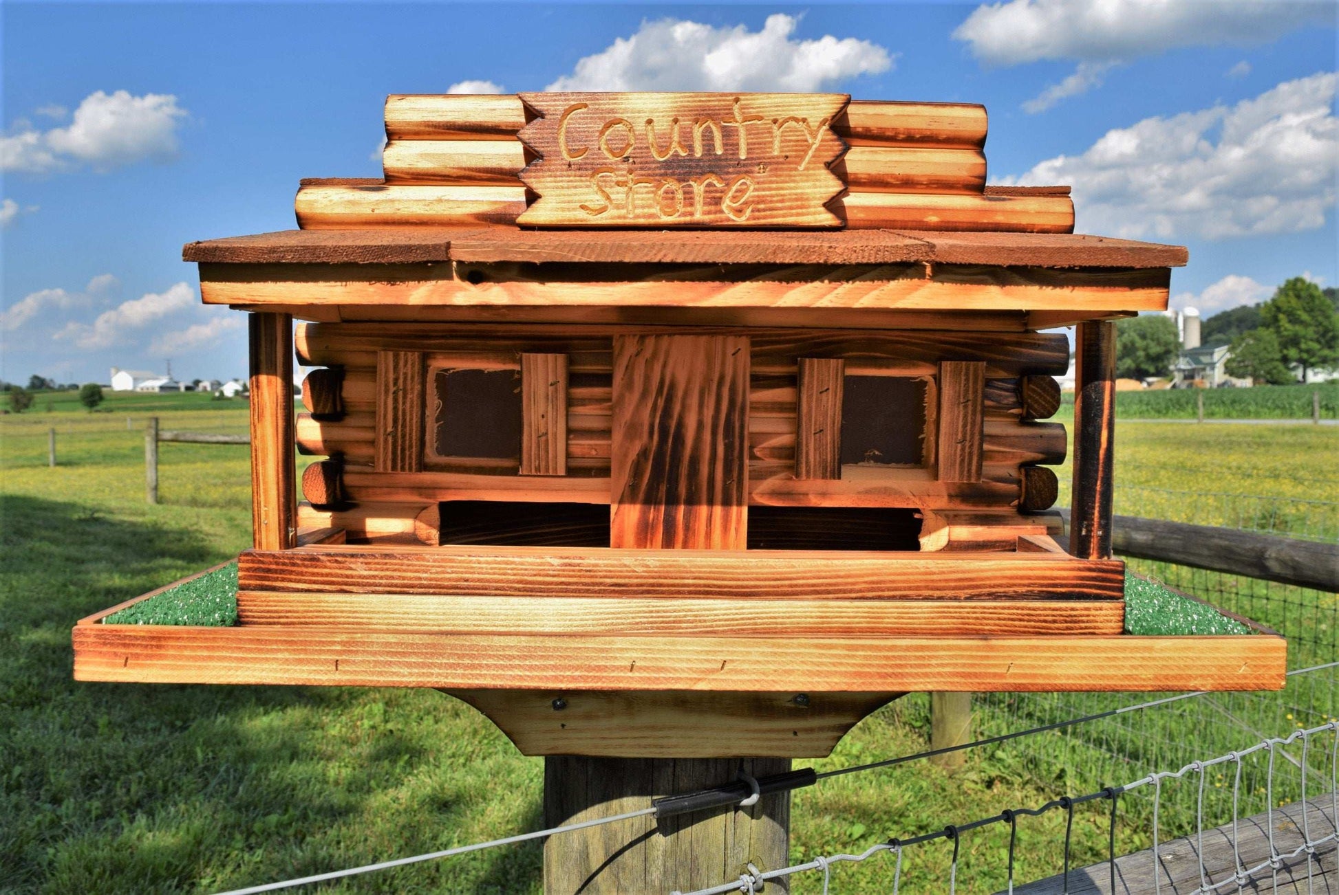 country store reclaimed bird feeder