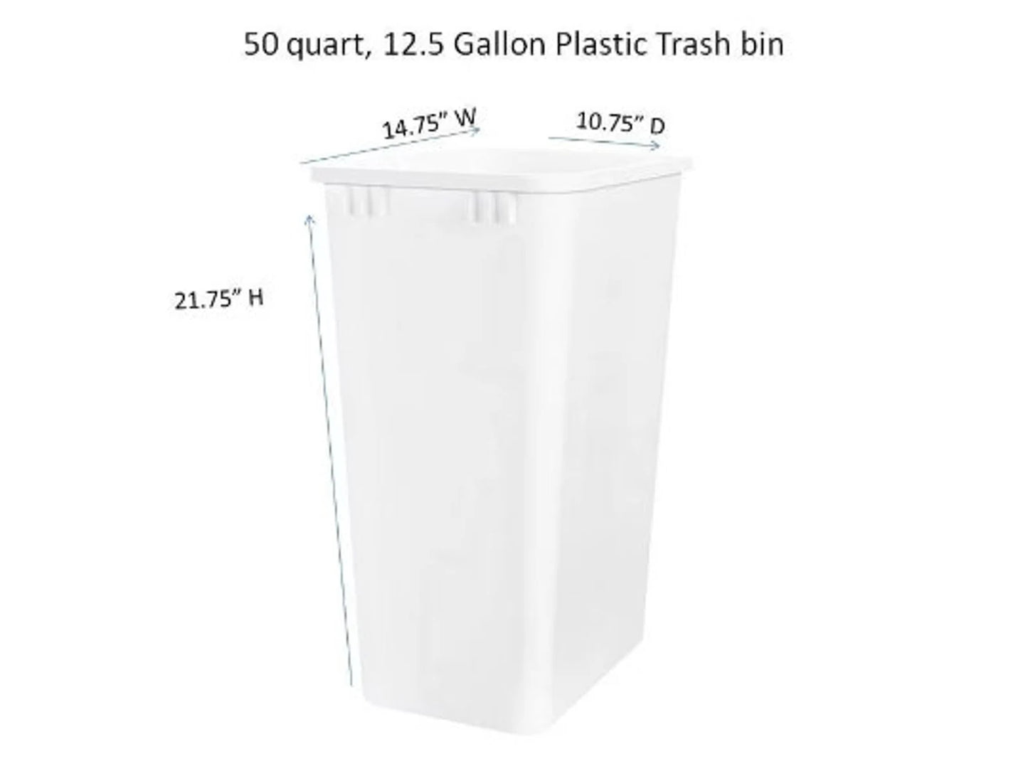 Extra Large Primitive Wooden Trash Bin w/ Trim | Shaker Door (Multiple Colors) #1