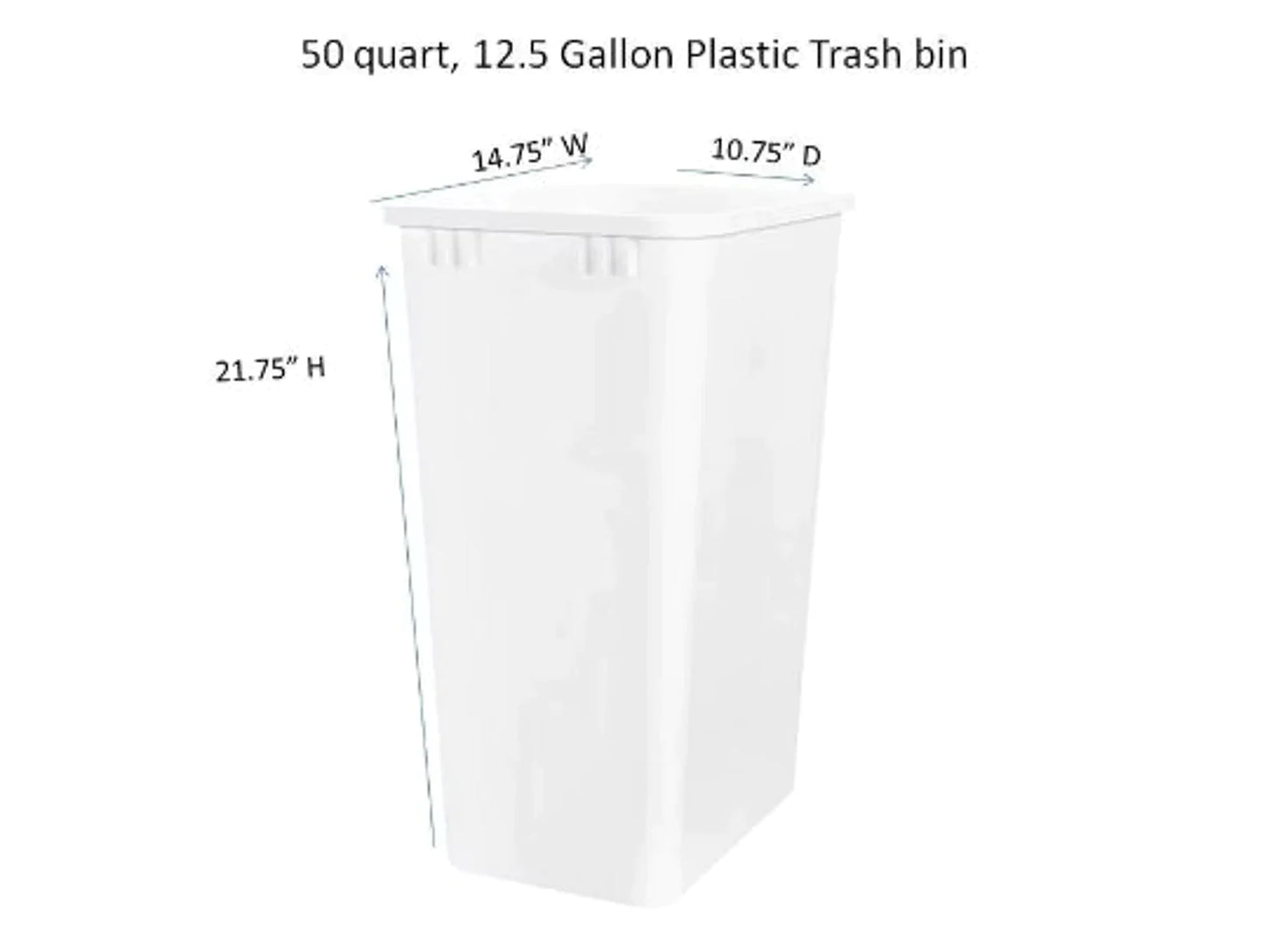 Extra Large Primitive Wooden Trash Bin w/ Trim | Shaker Door (Multiple Colors) #3