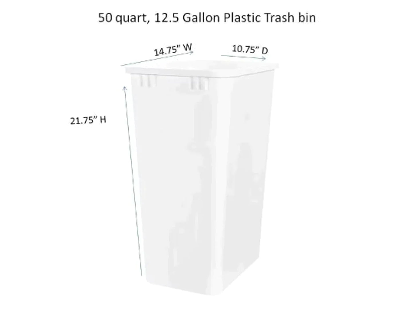 Extra Large Primitive Wooden Trash Bin w/ Trim | Shaker Door (Multiple Colors) #5