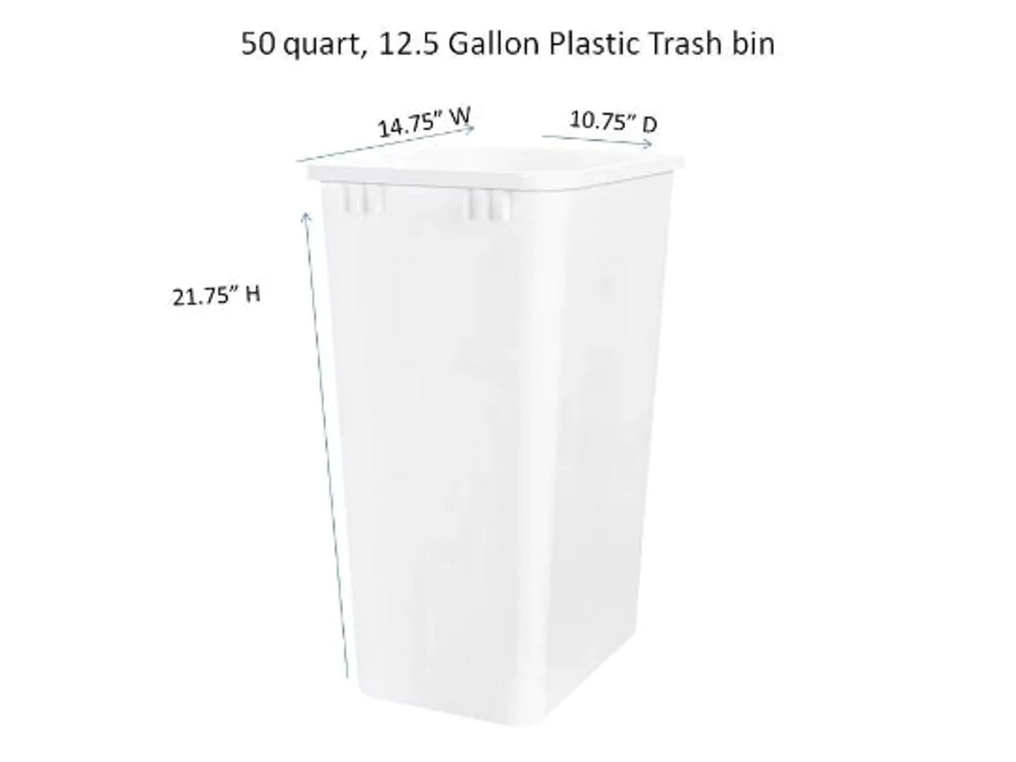 Extra Large Primitive Wooden Trash Bin w/ Trim | Shaker Door (Multiple Colors) #6