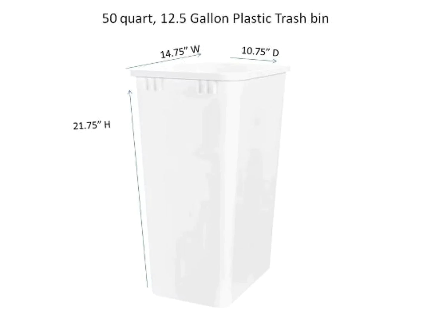 Extra Large Primitive Wooden Trash Bin w/ Trim | Shaker Door (Multiple Colors) #4