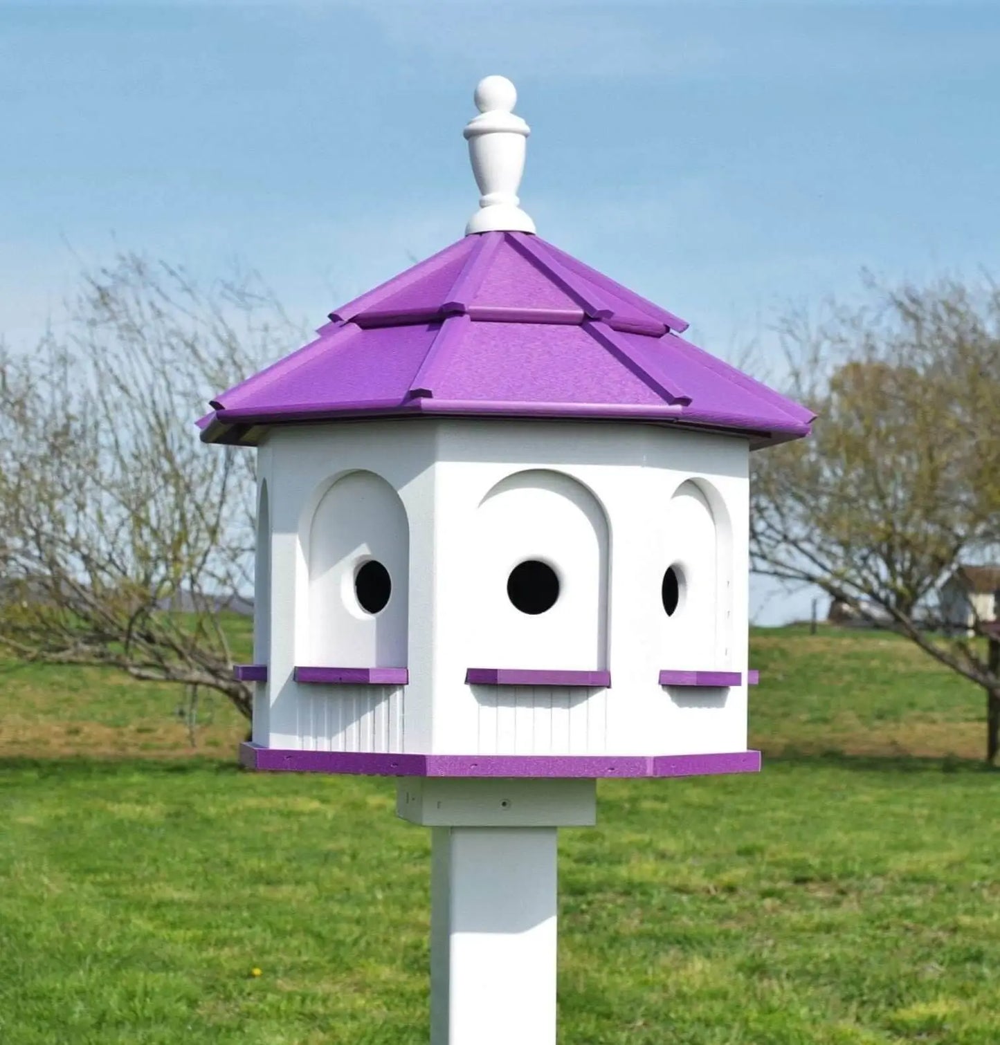 Large Amish Poly Gazebo Bird House (Bright Colors)