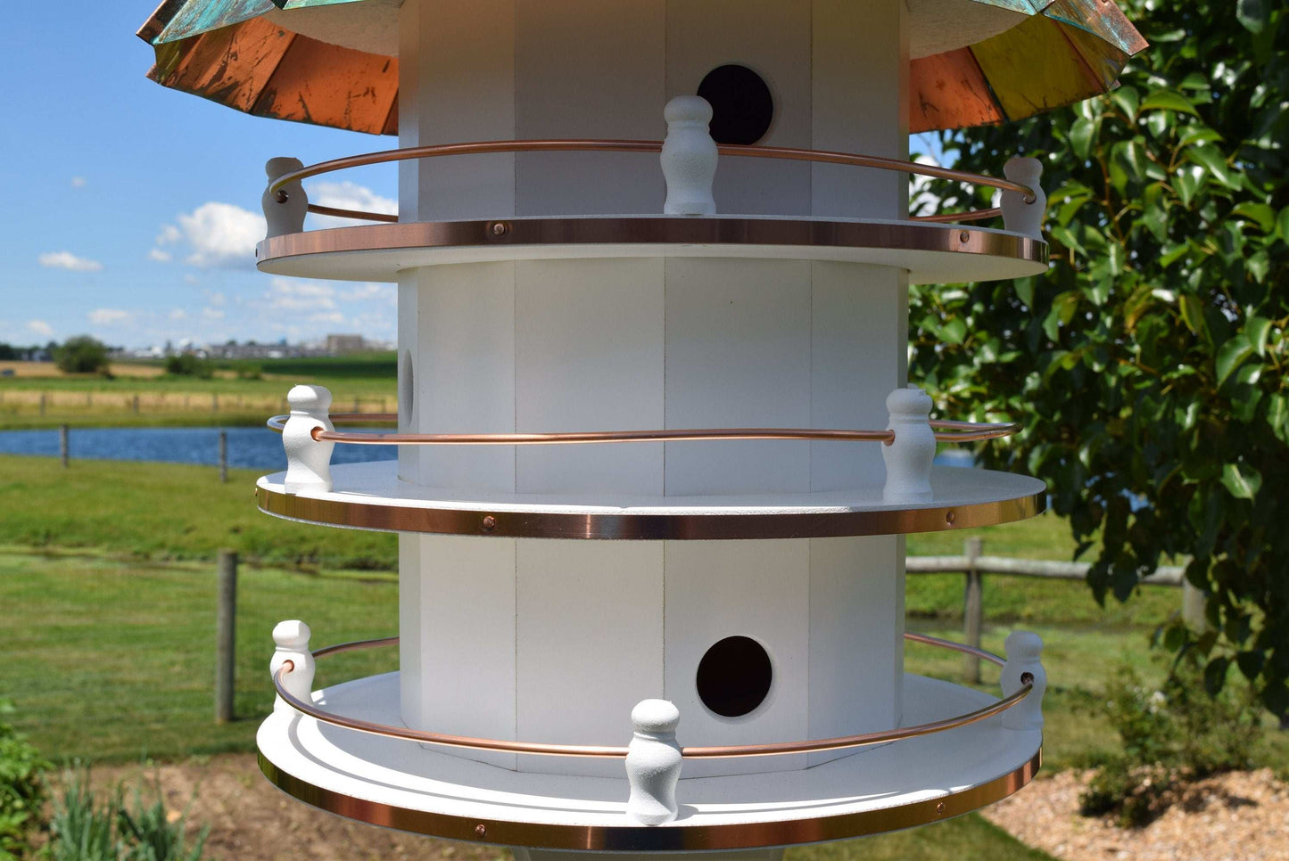 martin birdhouse close up