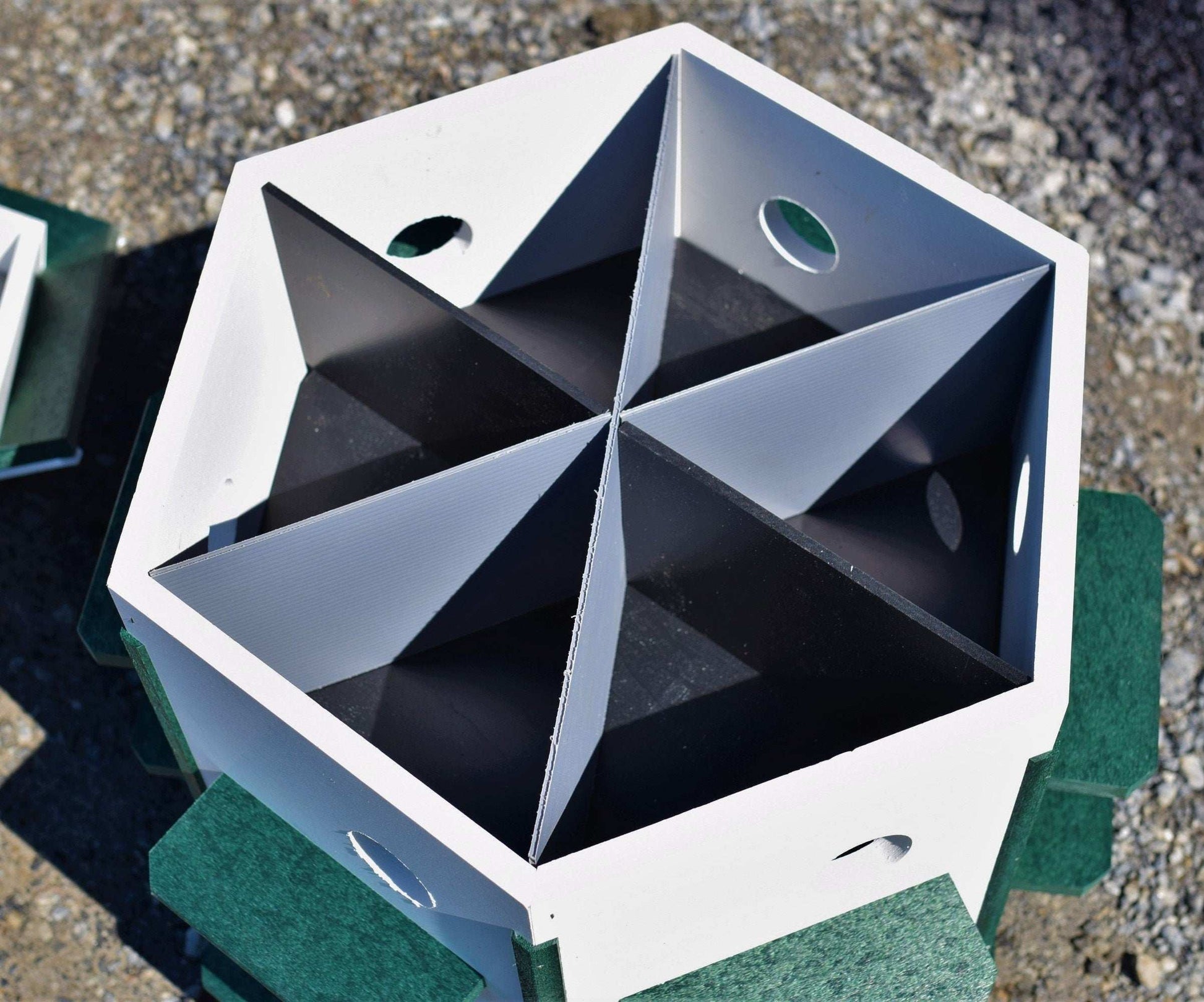 martin birdhouse inner rooms