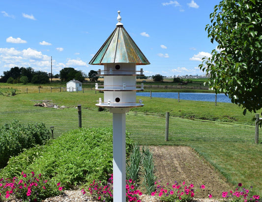 martin patina roof birdhouse