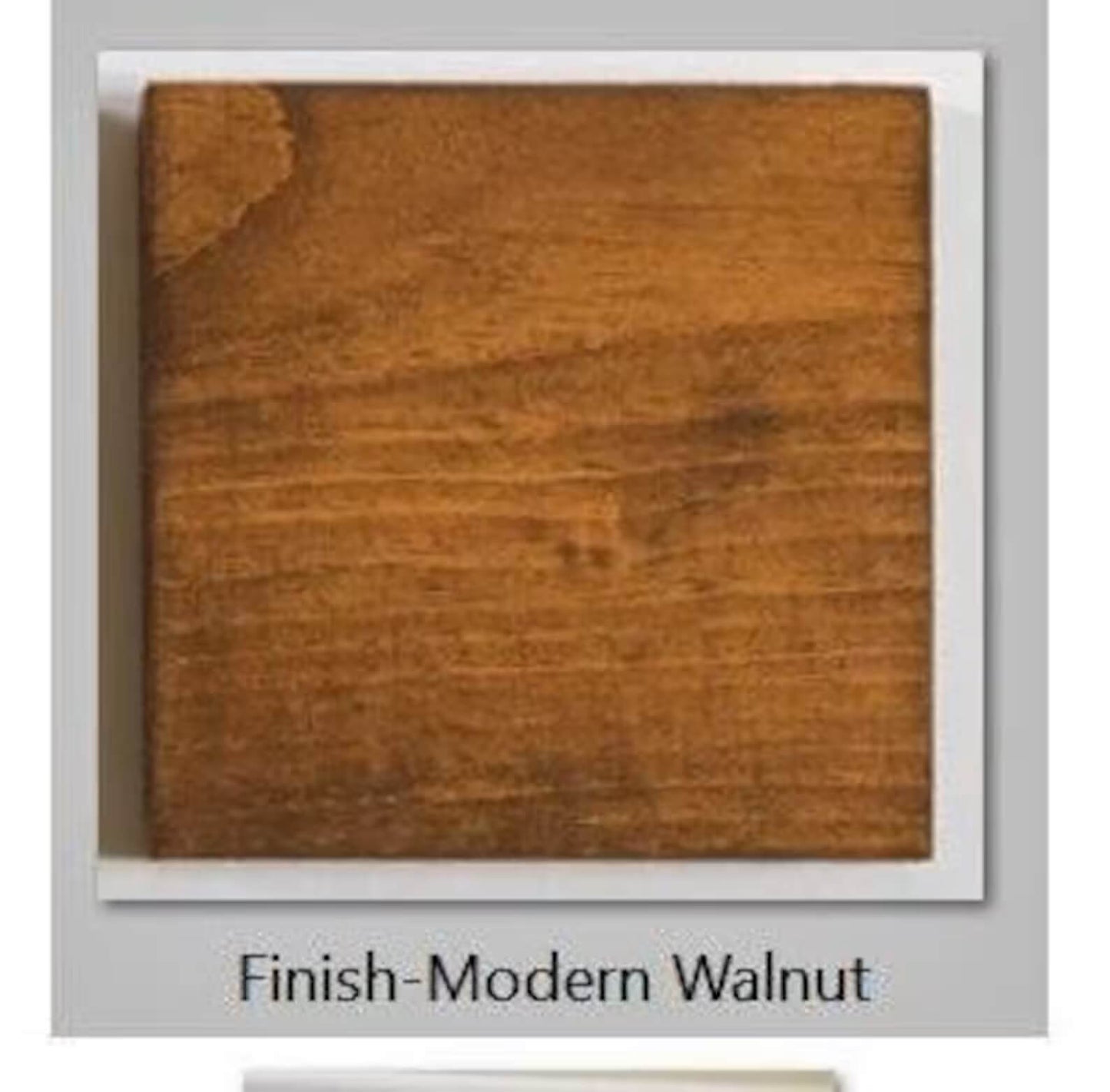 modern walnut finish swatch