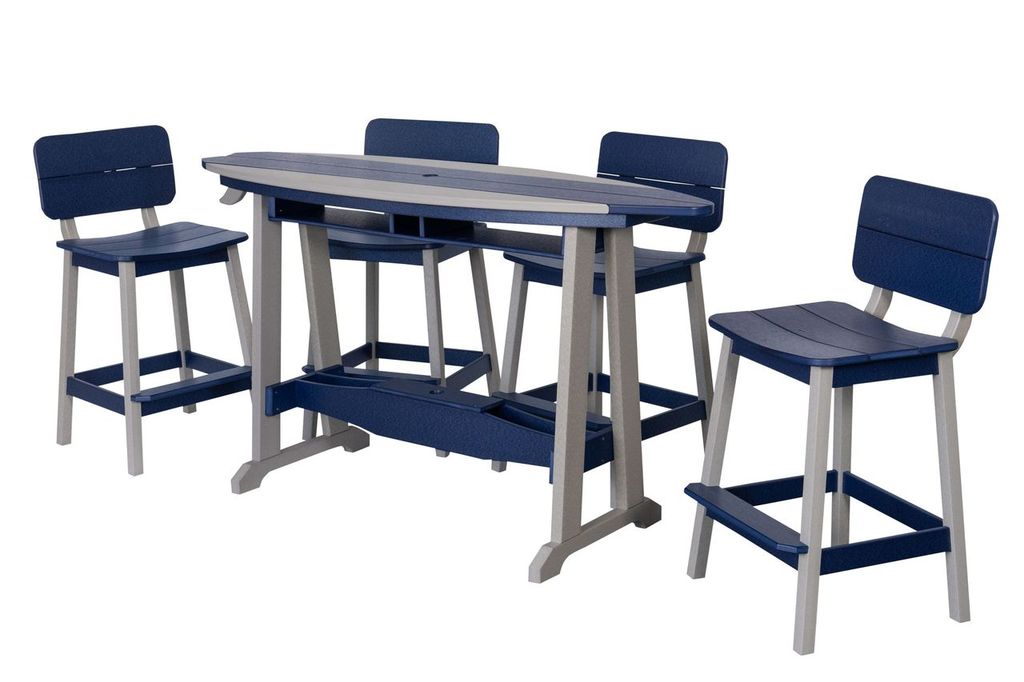 Surfboard Bar table SET 6' model