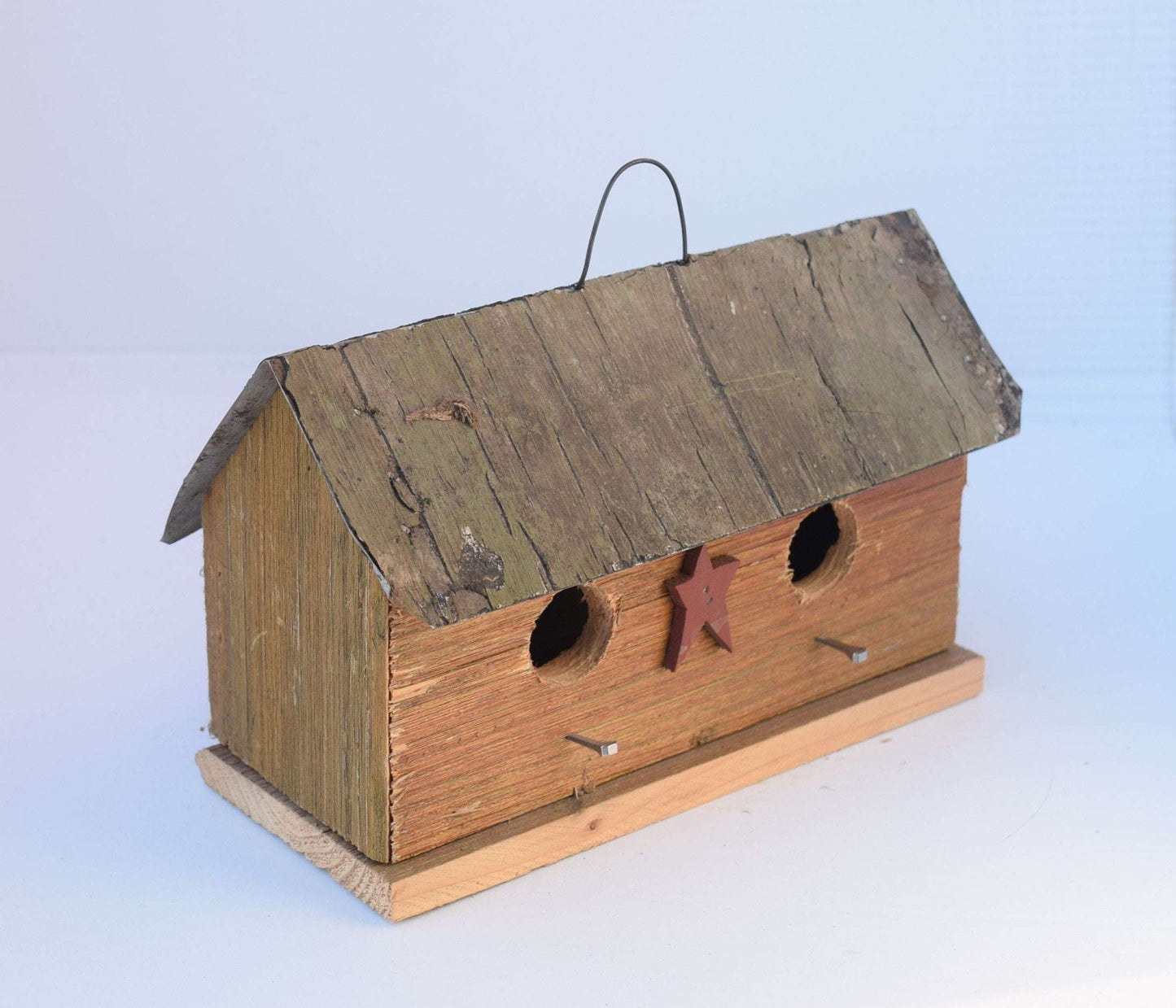 two hole wren birdhouse stain