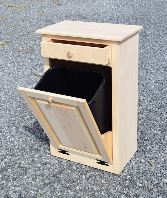 unfinished trash bin no trim