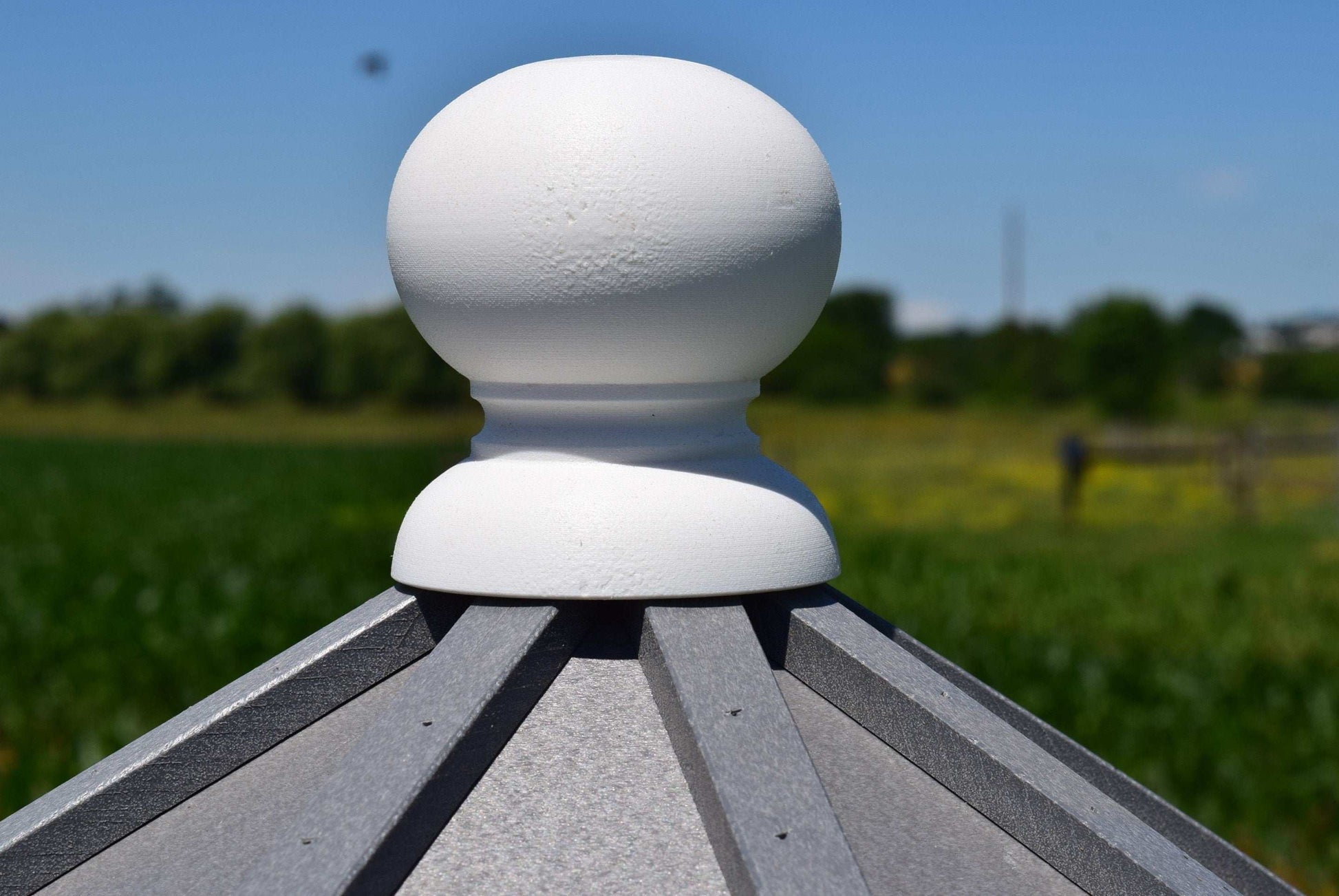 white finial