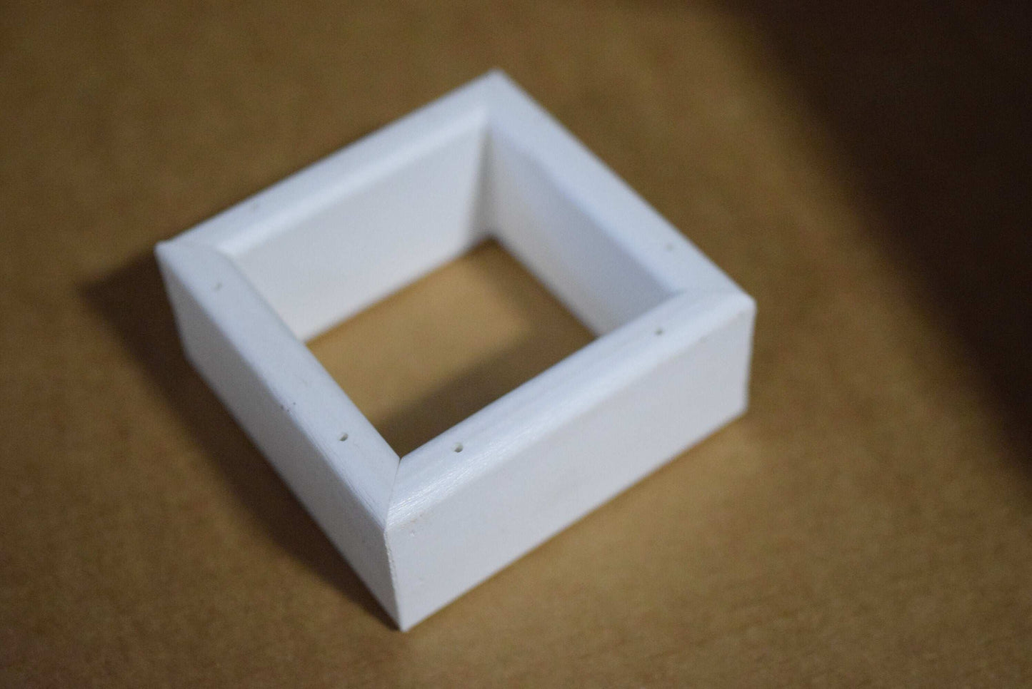 white poly post mount