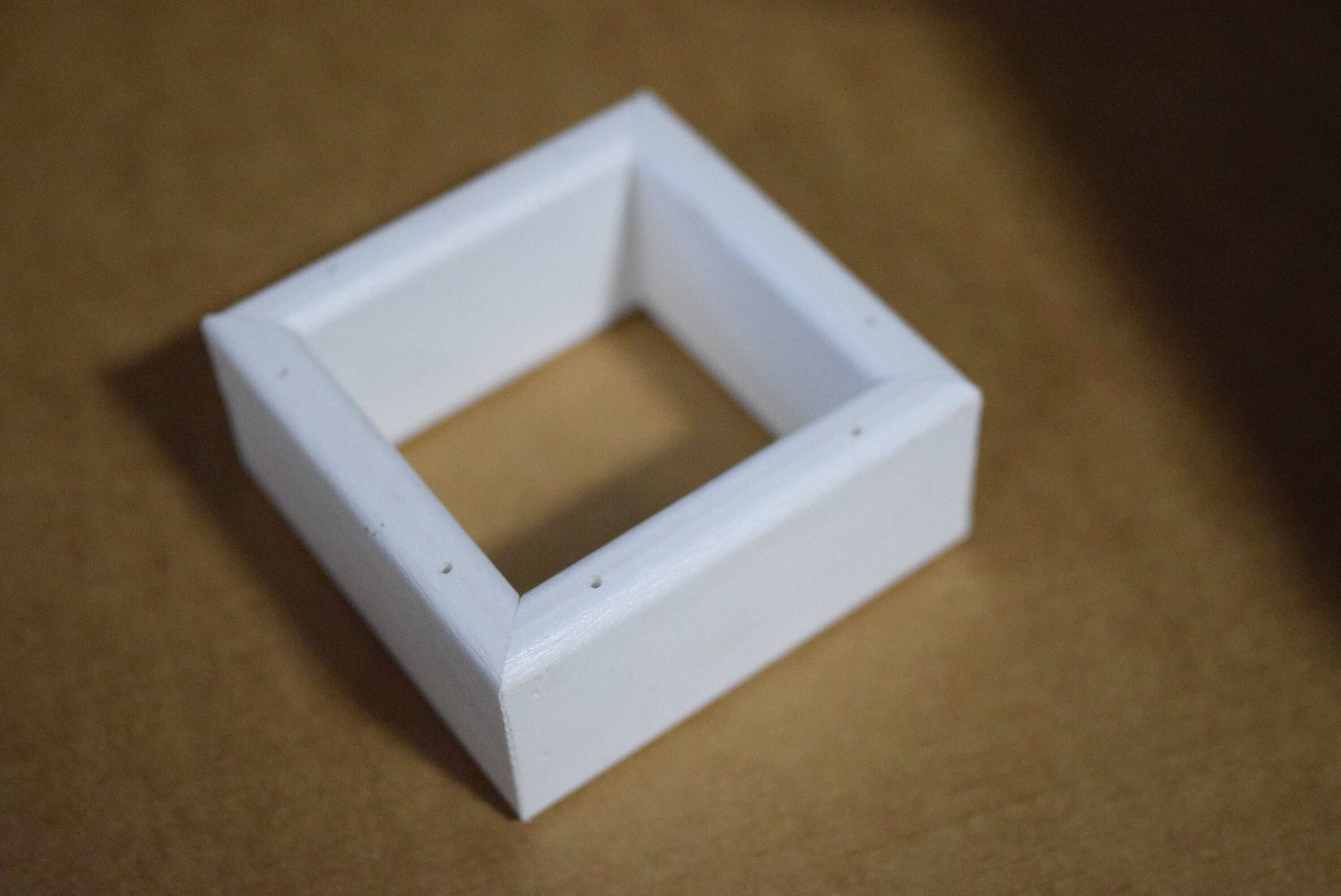 white poly post mount