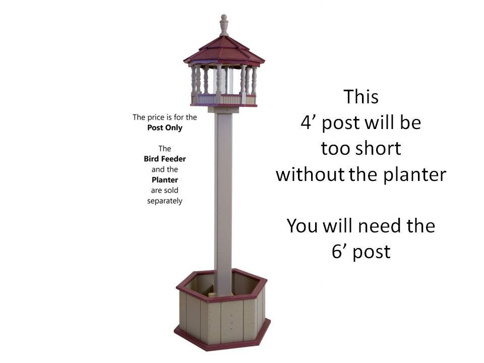 4 ft clay post