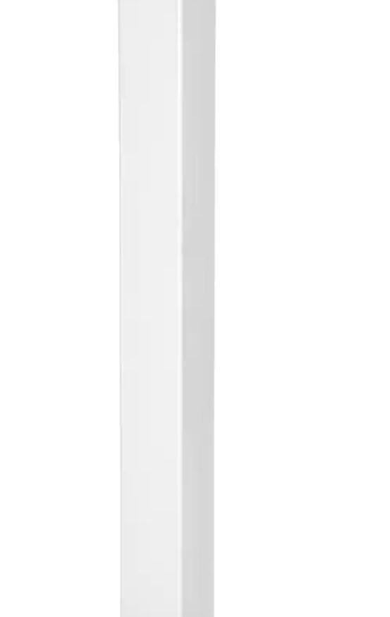 7 ft white post
