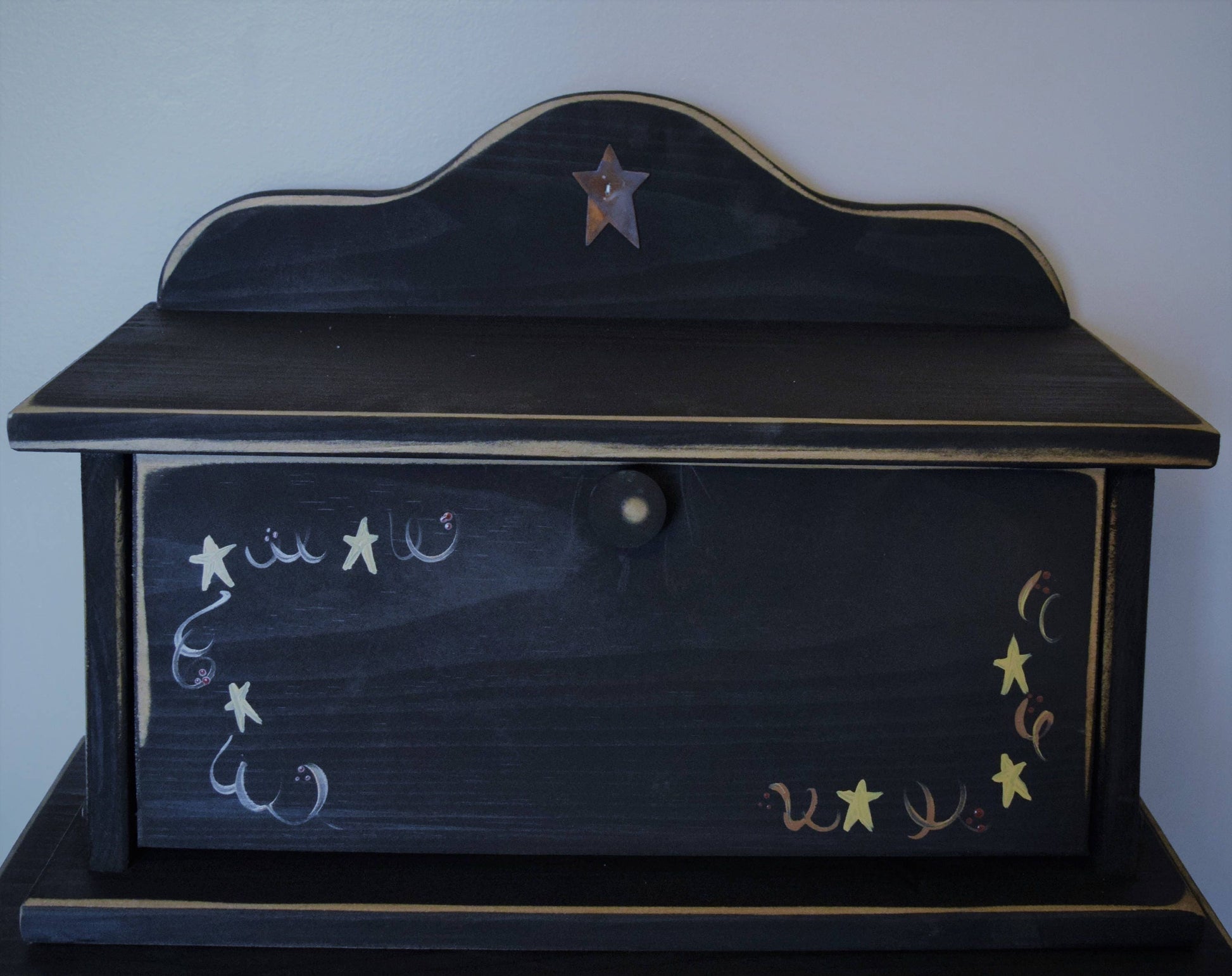 black amish bread box