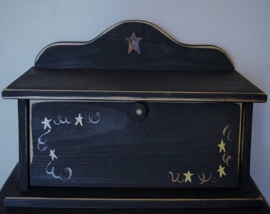 black amish bread box