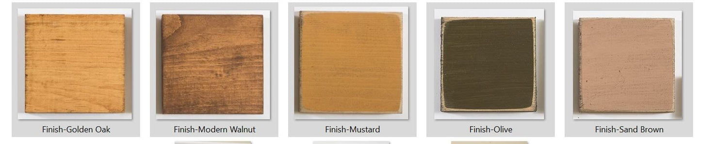 stain and paint options