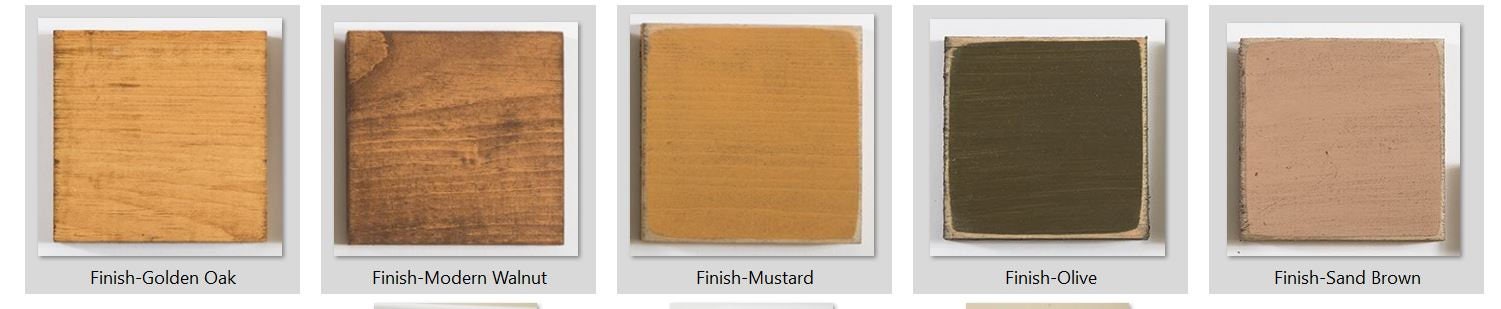 stain and paint options