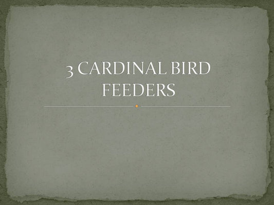 Custom listing:  CARDINAL Bird model 3 Bird feeders. Amish Handcrafted (Copy)