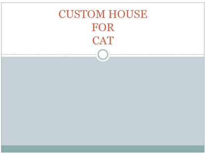 custom house for cat