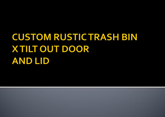 CUSTOM ORDER LISTING | Rustic Trash Bin | X door (Multiple Colors)