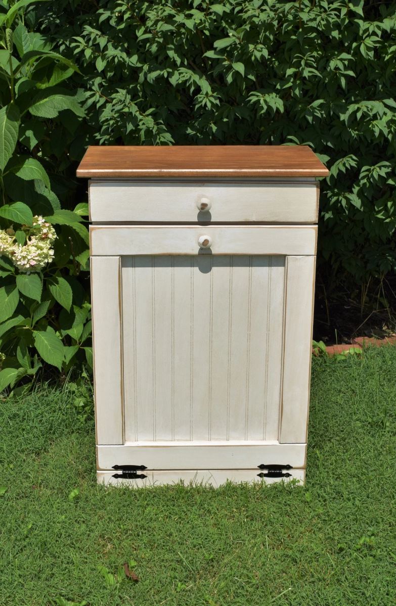 Custom listing  Rustic trash can
