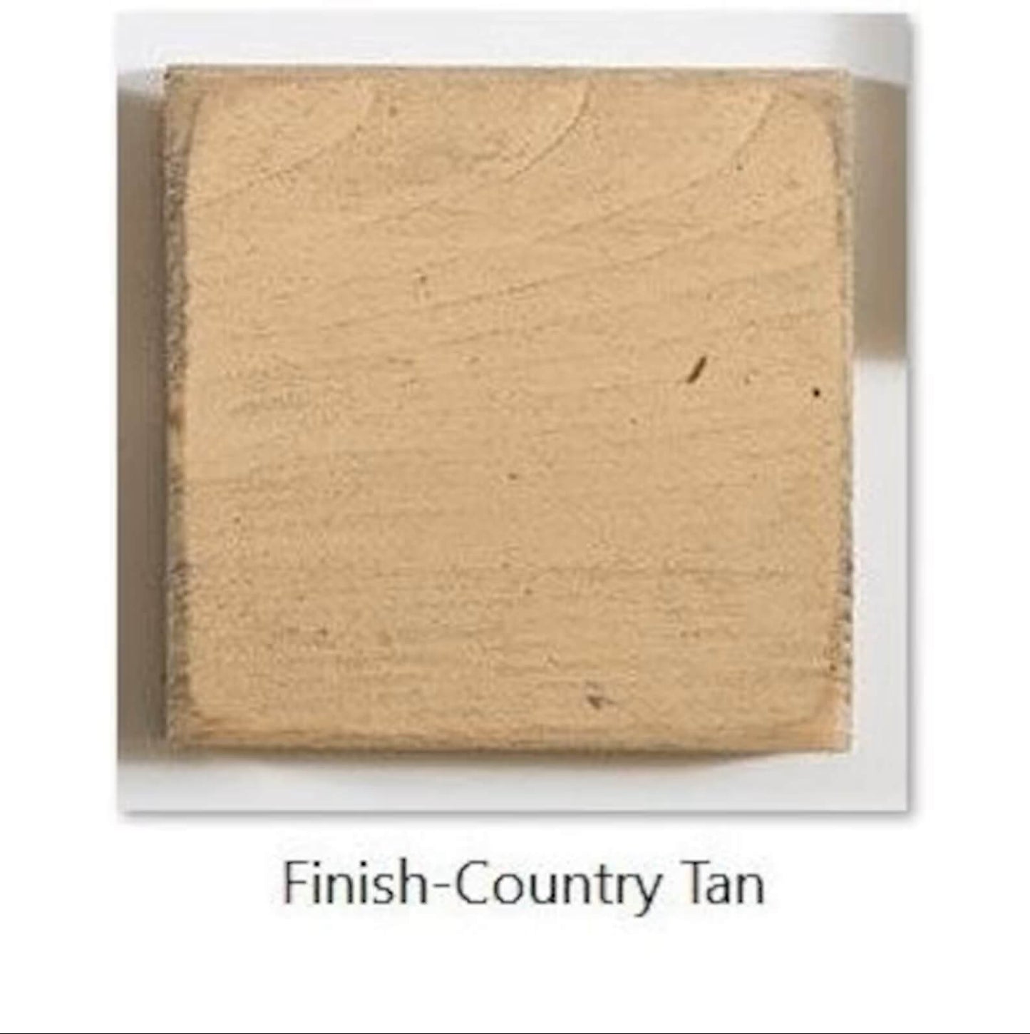 country tan finish swatch