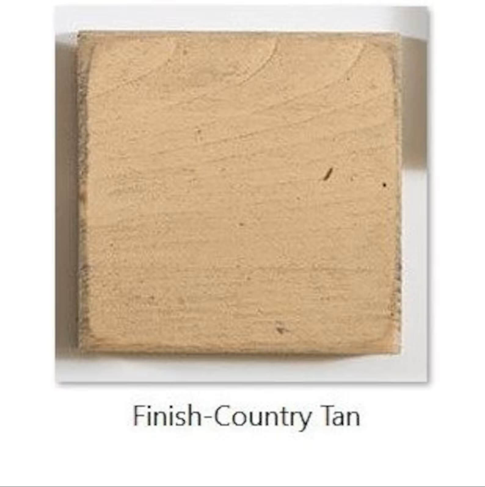 country tan finish swatch