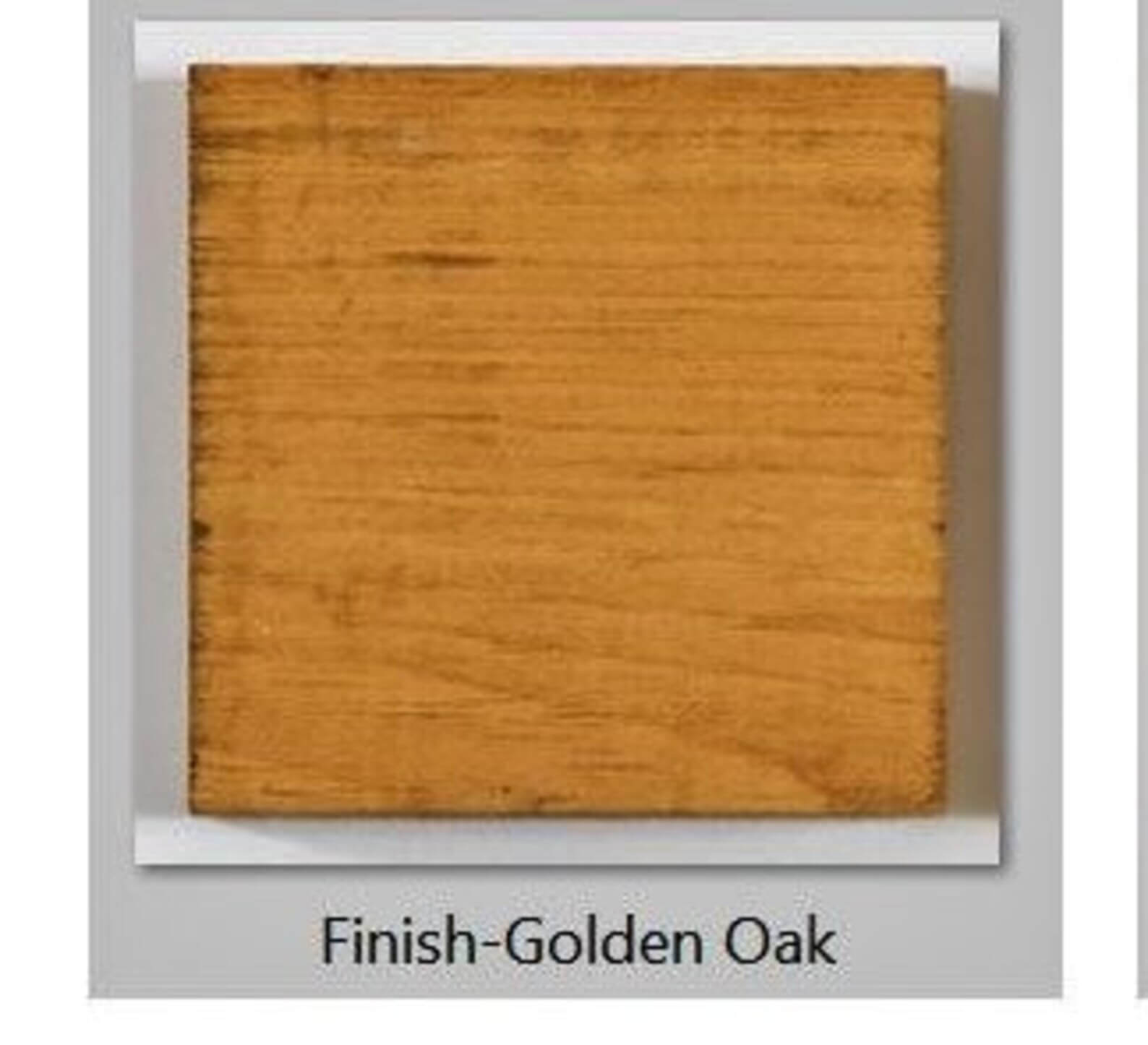 golden oak finish swatch