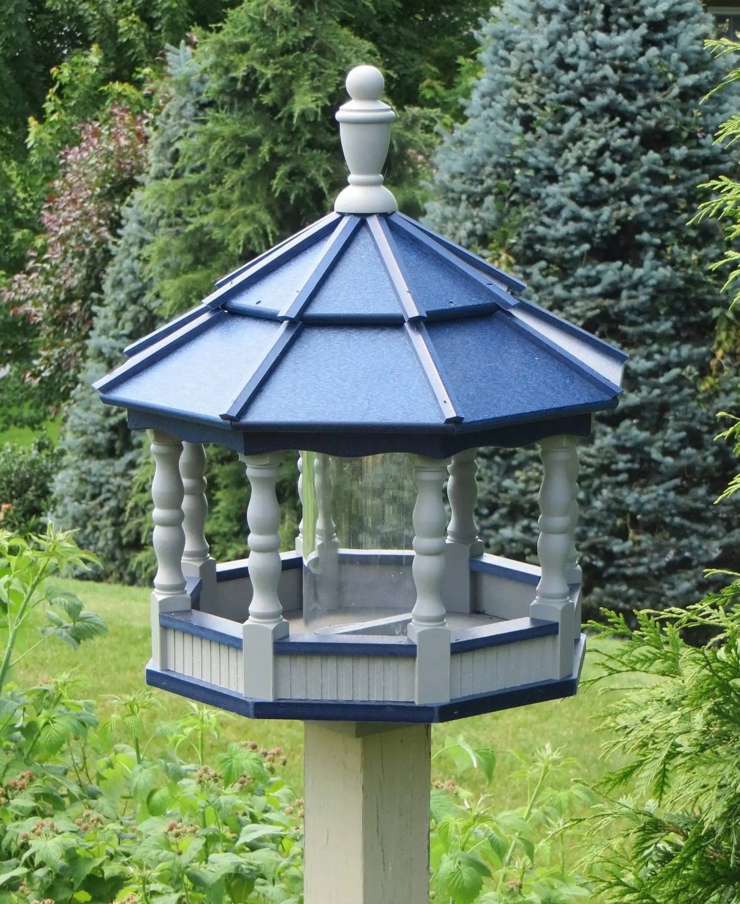 Large Amish Poly Spindle Gazebo Bird Feeder
