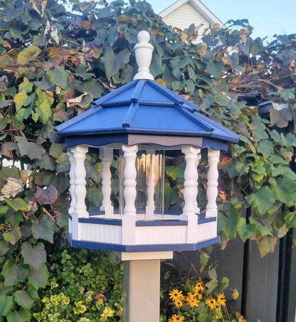 Large Amish Poly Spindle Gazebo Bird Feeder
