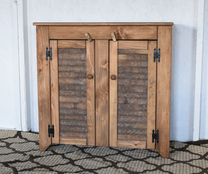 modern walnut rustic hall cabinet
