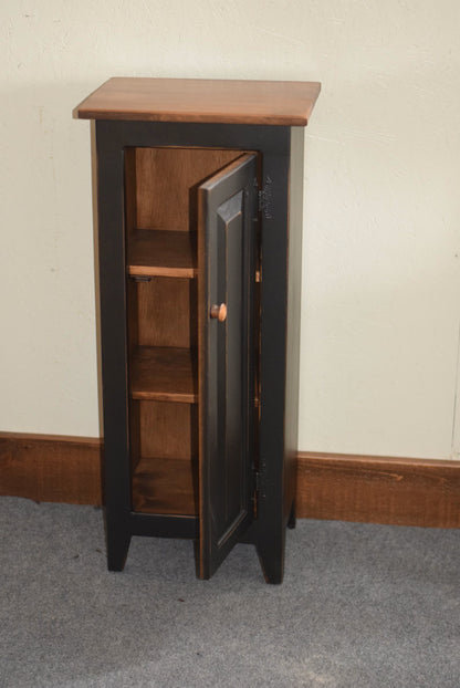 open door jelly cupboard black and special walnut