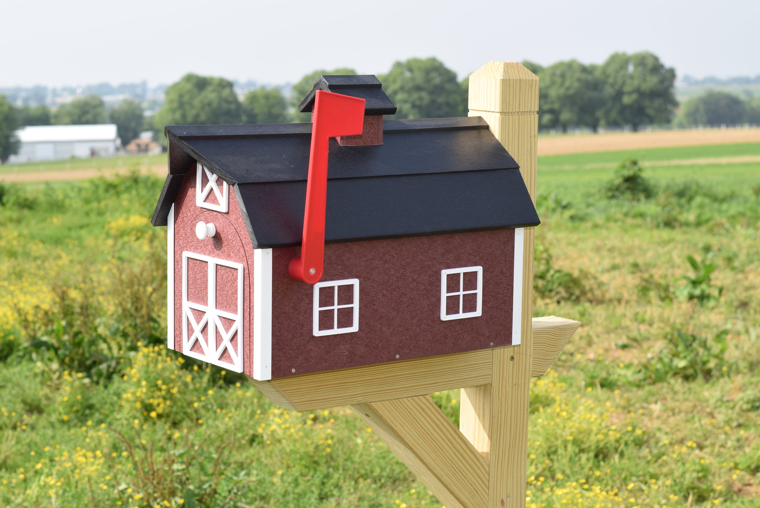 Mail Box For Ranch Amish Poly Barn Mailbox Made in USA – Amish Home Outdoor Classics