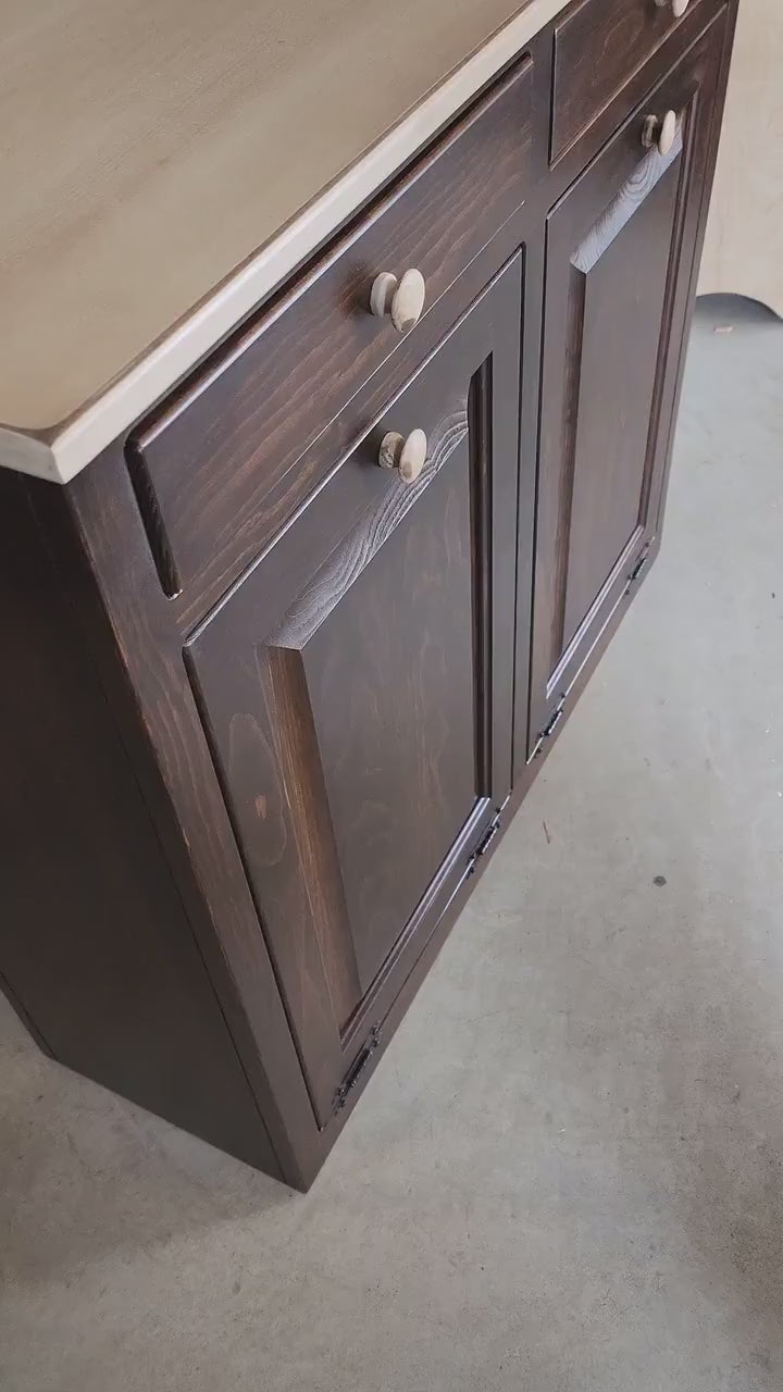 example opening trash bin doors and drawers