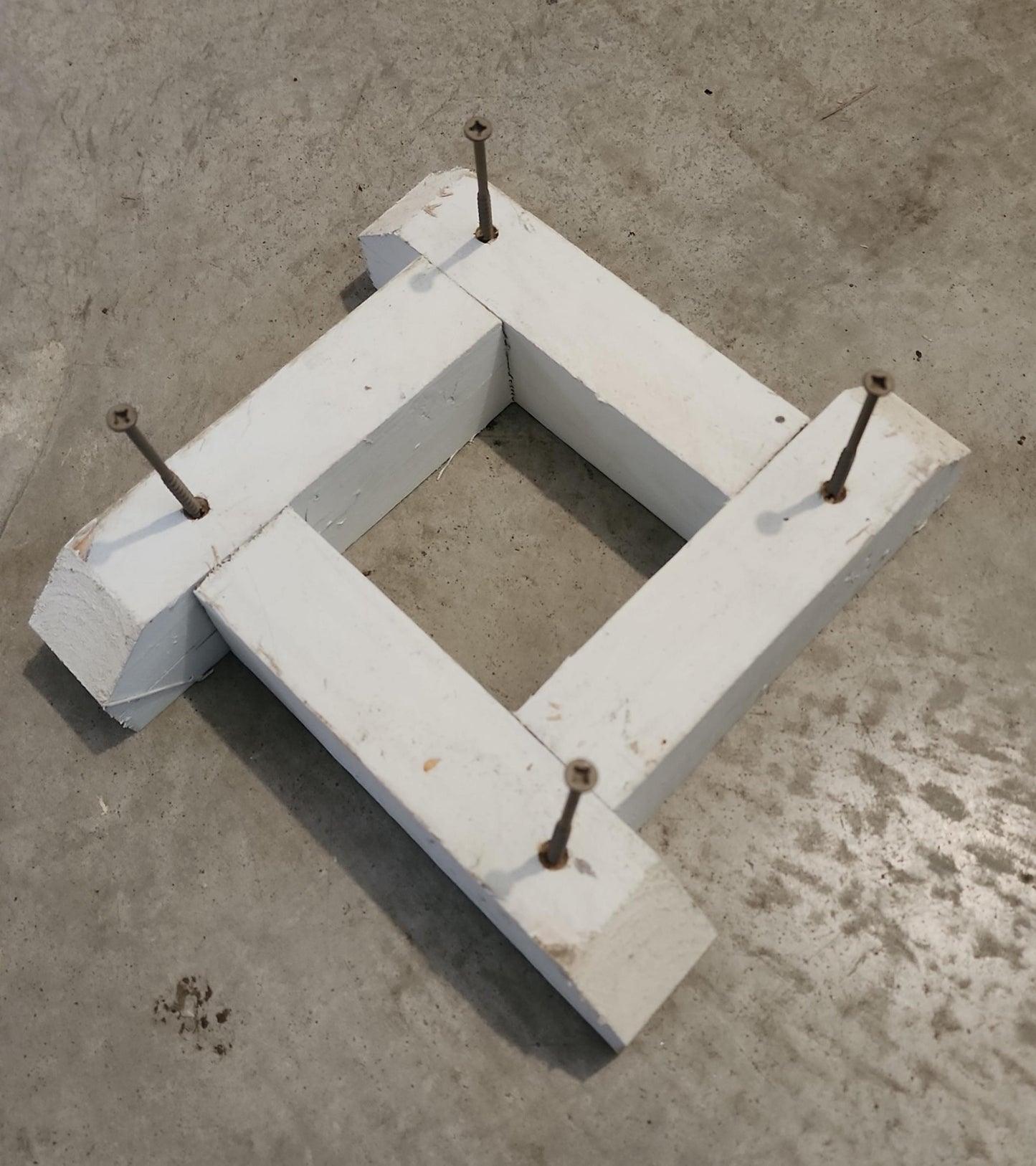 Wood post mount for the 4x4 treated wood post.