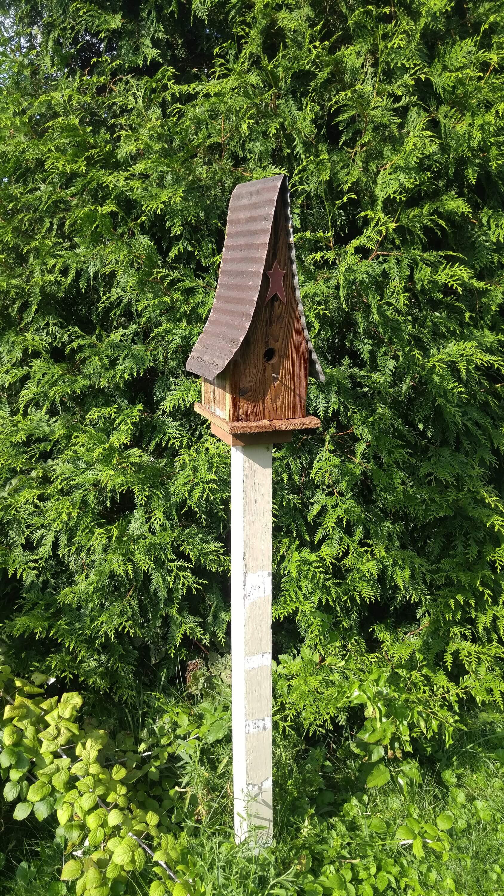 reclaimed amish shanty birdhouse