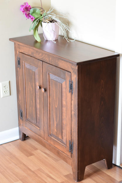 right angle of hall cabinet