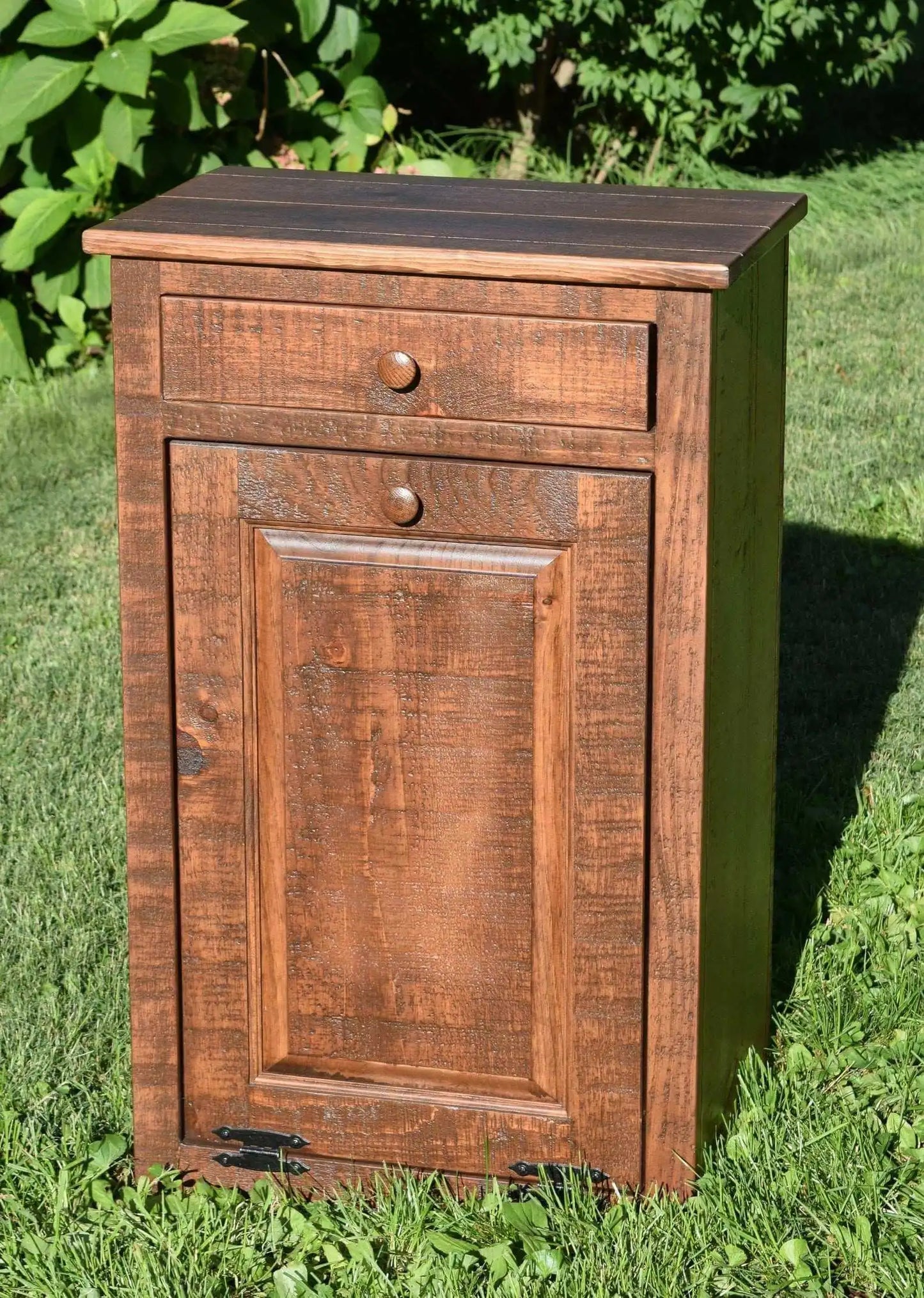 Rustic Amish Trash Bin