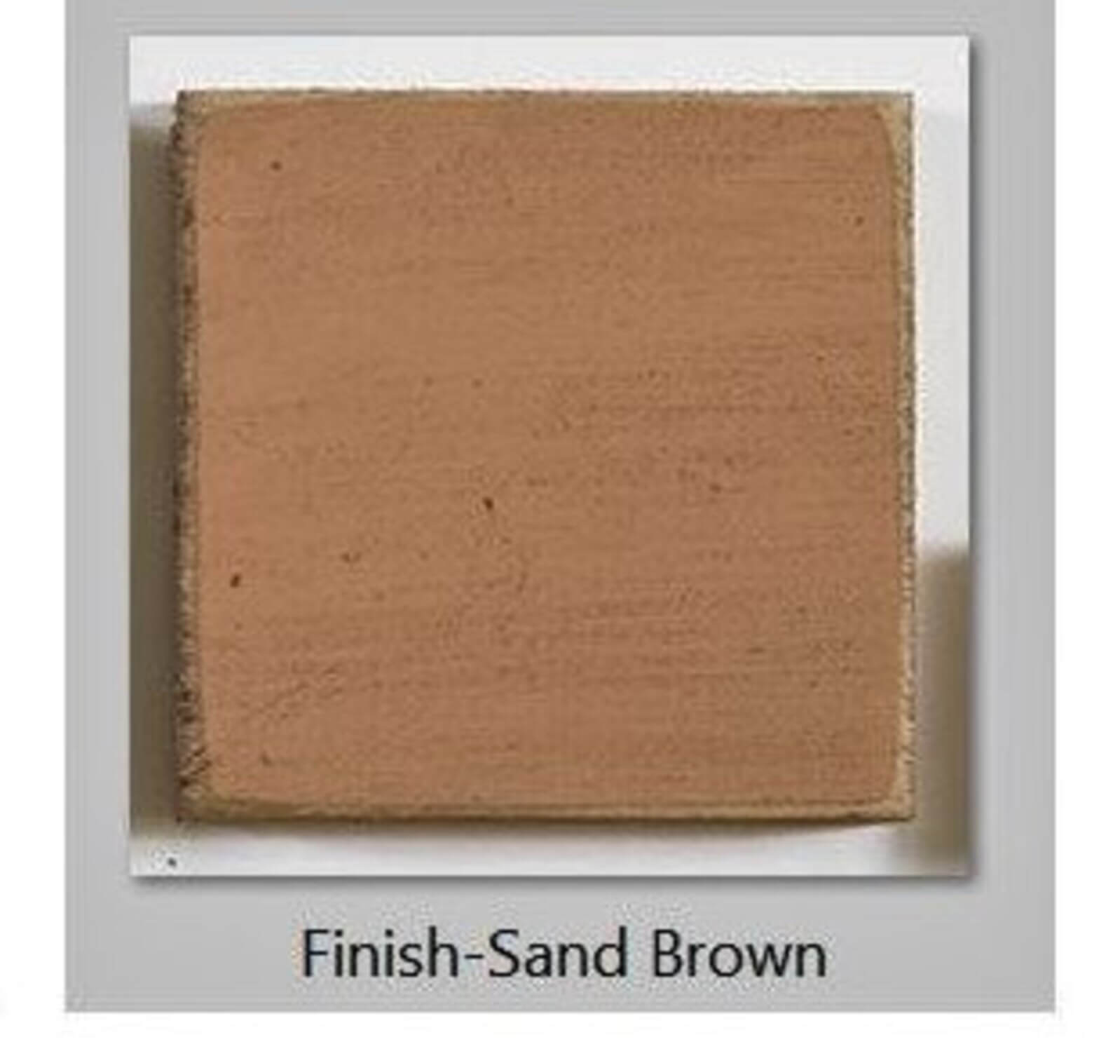 sand brown finish swatch