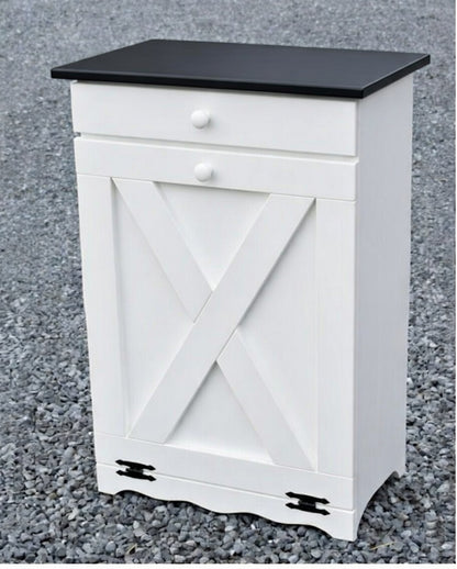 Rustic Amish Wooden Trash Bin  X DOOR LOCAL PICKUP ONLY